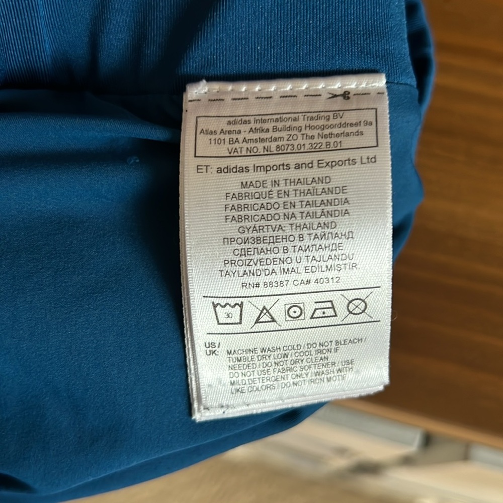 Adidas Climalite Blue Pleated Hem Tennis Golf Skort Skirt - Picture 8 of 8